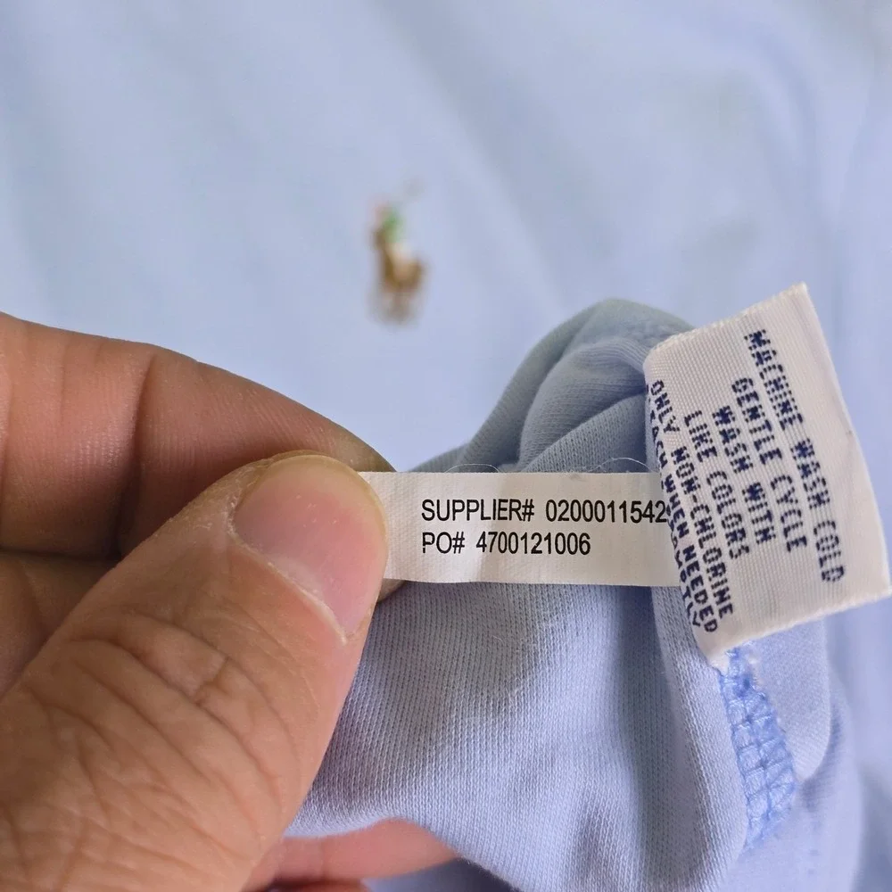 Polo Ralph Lauren Classic Fit Polo Shirt XXL Light Blue Preppy Casual
